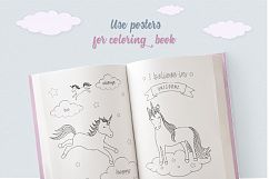 Cute Funny Unicorn Illustration Set Product Image 6