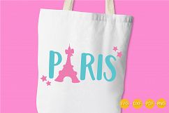 Paris cutting files svg, dxf, pdf, eps included - cut files for cricut and silhouette - Cutting Files SG Product Image 2