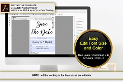 Printable Save The Date Template, instan download, DAD_03 Product Image 4