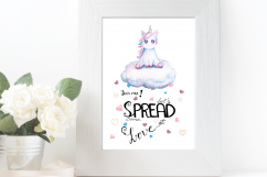 Cute Unicorn Watercolor Collection Product Image 6