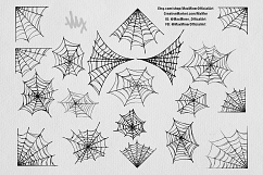 Spooky Spiders Hand-drawn Halloween Art Pack - Vector &amp; PSD Product Image 2