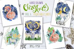 Magical Winter Bundle. Big Watercolor and lettering collection Product Image 7