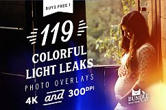 119 Colorful Light Leaks Photo Overlays Product Image 1