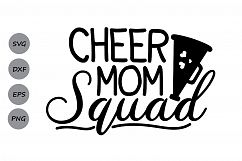 Cheer Mom Squad Svg, Cheer Mom Svg, Cheer Svg, Mom Squad Svg Product Image 1