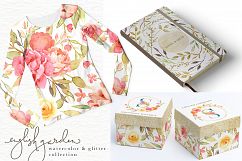 English Garden Watercolor and Glitter Bundle Product Image 15