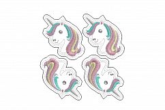 Unicorn Head Feltie Grouped Layouts Design Product Image 7