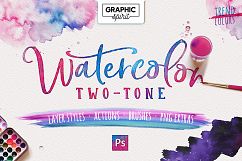 WATERCOLOR TWO-TONE Photoshop Product Image 1