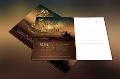 Silent Night Postcard Template Product Image 3