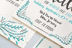 Watercolor Floral Invitation Suite Product Image 6