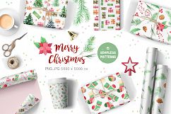 Merry Christmas Seamless Patterns Product Image 7