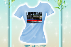 I Support All USA Flag SVG DXF Files for Cricut Silhouette Product Image 3
