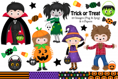 Halloween clipart, Halloween graphics &amp; Illustrations, Witch Product Image 1