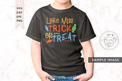 Little miss Trick or Treat SVG DXF PNG EPS Product Image 2