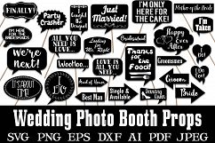 Wedding Photo Booth Props - SVG Cut Files and Clipart - PNG Product Image 1