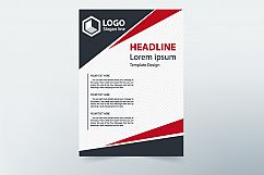 Corporative Business bi-fold Brochure Vector Template Product Image 2