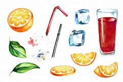 Sangria. Watercolor illustration Product Image 2