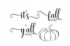 AA33 - It&#039;s fall y&#039;all Bundle-Pumpkin- fall- SVG Cut File Product Image 3