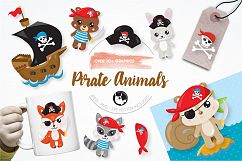 Pirate animals graphics and illustrations Product Image 1