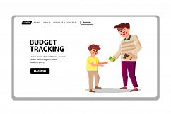 Family Budget Tracking And Finance Accounting Vector Product Image 1