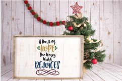 A Thill of Hope - Christmas SVG Cut File - DXF PNG EPS JPG Product Image 5