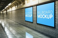 Billboards in Subway Train Station Mockups Product Image 10