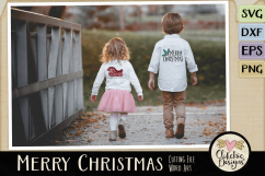 Merry Christmas SVG &amp; DXF Cutting file Word Art Product Image 3