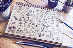 Women&#039;s set, hand-drawn Product Image 2
