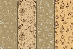 Vintage Christmas Toys seamless digital paper pack Product Image 4
