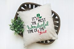 Its the Most Wonderful Time of the Year SVG Cut File - DXF Product Image 6