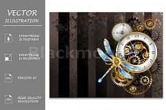 Steampunk Dials with Dragonfly Product Image 1