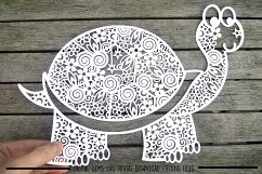 Tortoise paper cut SVG / DXF / EPS files Product Image 1