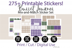 Bullet Journal and Planner Sticker Set - Forest Plum Product Image 1
