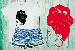 Black woman svg Natural Hair Svg Afro svg,black woman 183SV Product Image 1