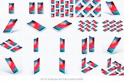 iPhone XS Clay 20 Mockups Scenes 5K - PSD Product Image 2