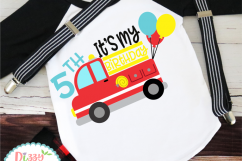 Fifth Birthday Firetruck Product Image 2