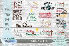 2018 Religious Christmas Bundle - 15 SVG Designs Product Image 1