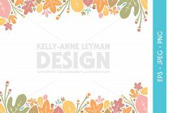 Hello Autumn Wedding Party Invitation Clipart, Digital Leaf Product Image 2