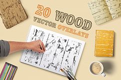 Wood Texture Vector Overlays Product Image 1