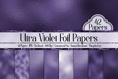 42 Ultra Violet Metallic Foil Texture Digital Papers Product Image 1