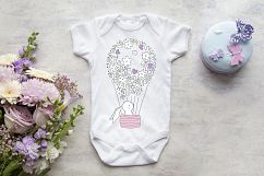 Onsie, Infant bodysuit Mockup, purples, butterfly Product Image 2