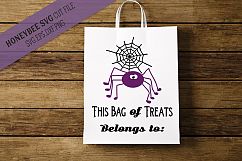 Spider Halloween Loot Bag SVG Cut File Product Image 1