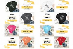 T-Shirt Mockup Bella Canvas 3001 Mega Bundle TShirt Flat Lay Product Image 12