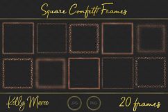 Rose Gold Square Confetti Frames Product Image 3