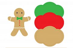 Gingerbread Digital Paper, christmas digital paper, Holiday Background, Gingerbread men digital paper. Product Image 4