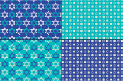 Silver Blue Chanukah Patterns Product Image 3