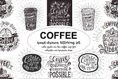 Set of Banners with coffee quotes. Product Image 1