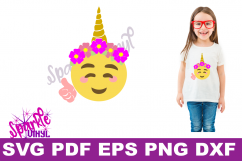 Unicorn emoji svg, Emoji Unicorn Svg files for cricut or Silhouette, Cut file, dxf pdf eps, printable, Unicorn svg, Emoji Svg, cutting files Product Image 2
