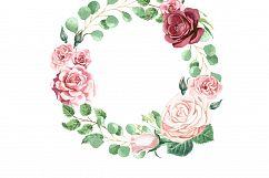 Watercolor Roses &amp; Foliage Set Product Image 7