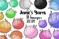 Kawaii Yarn Clipart Product Image 1