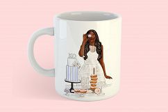 Fashion illustration - Baker Girl - Dark Skin Product Image 7